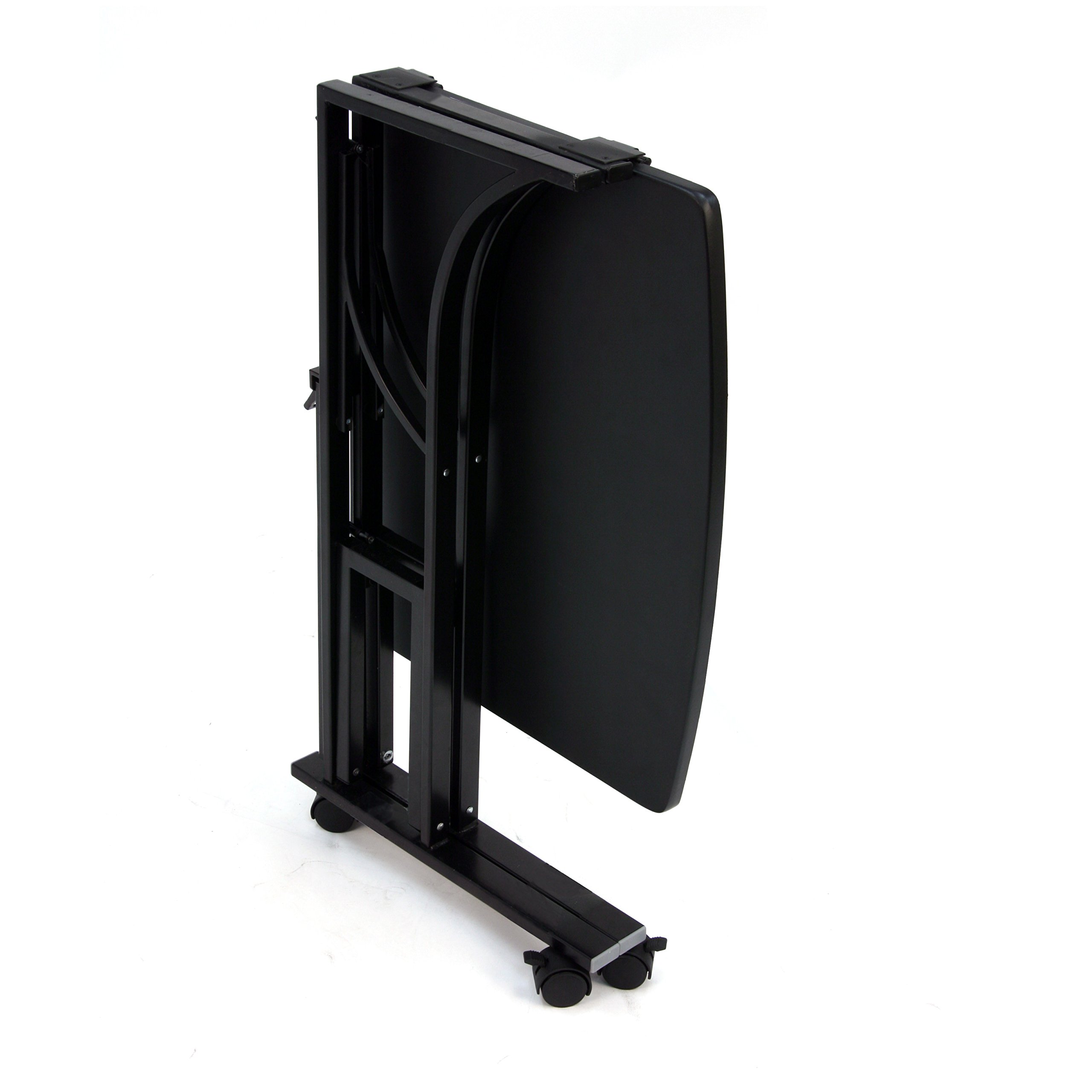 Origami Fully Assembled Small Desk,Folding Portable Laptop Trolley