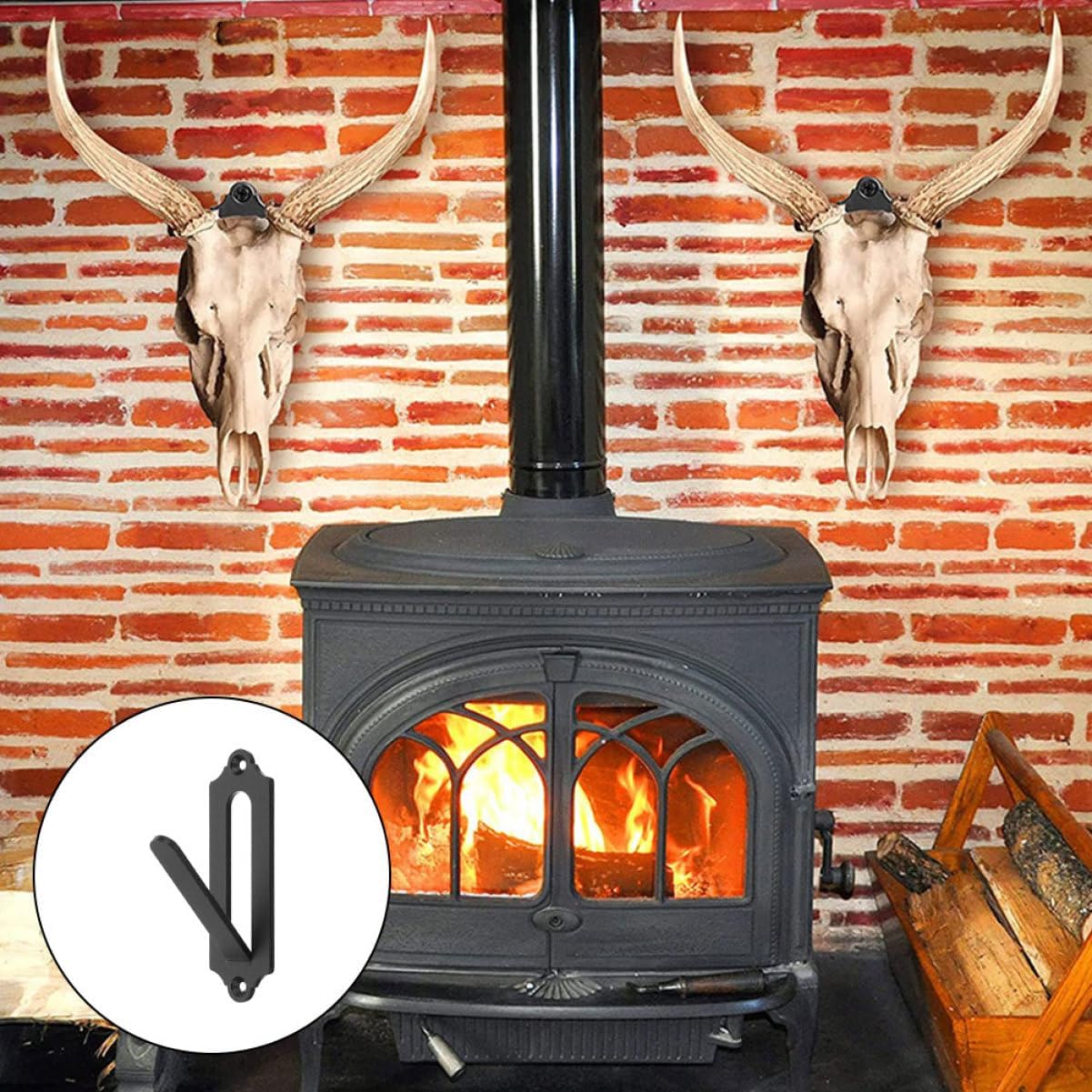 MAGICLULU European Skull Hanger Bracket for Deer Animal Heads Quick Installation Stylish Home Decor for Hunting Trophies