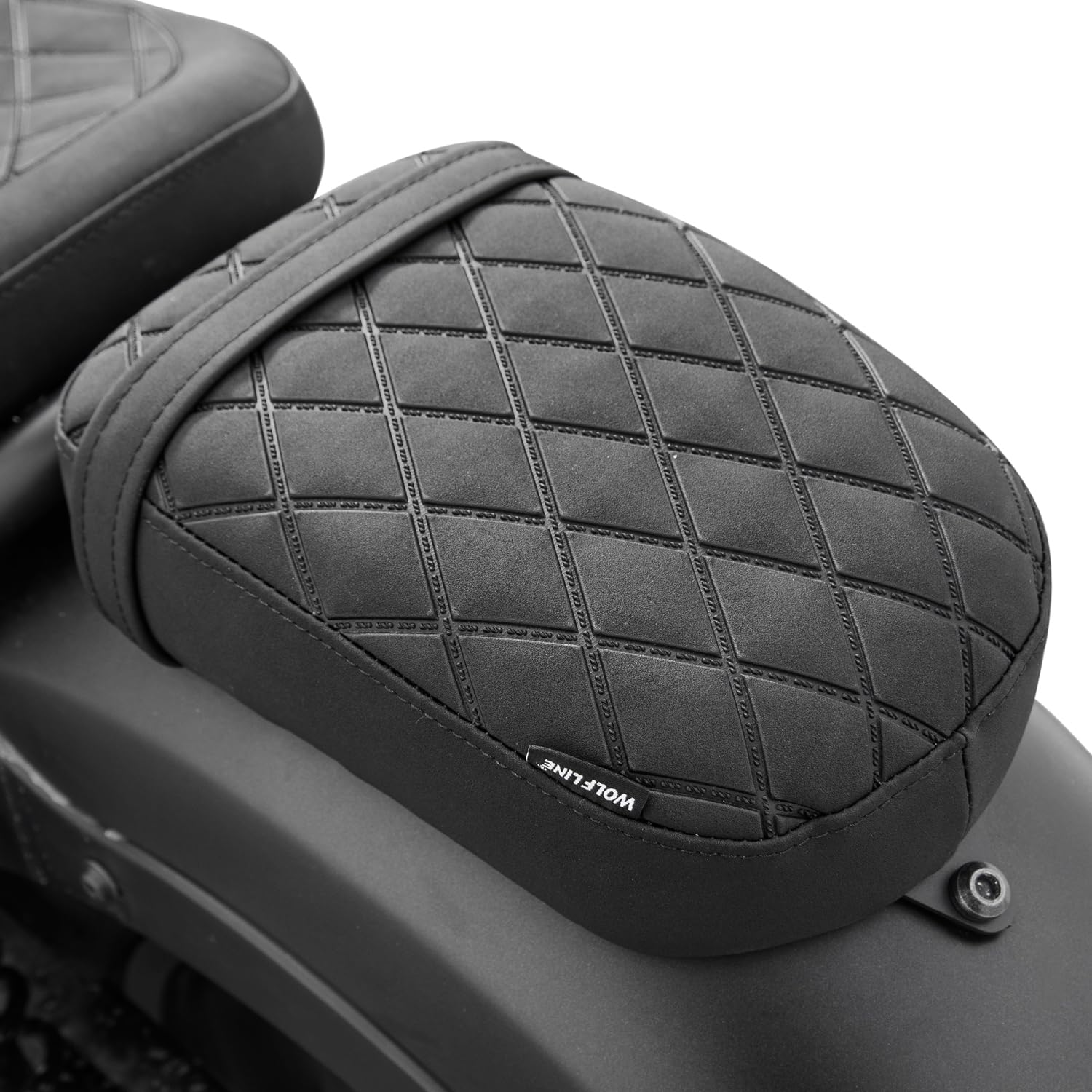 Sella Posteriore per Passeggero Moto per Rebel 500 300 2017 2018 2019 2020 2021 2022 2023 2024 2025 2026 CMX500 CMX300 Set Cuscino Singolo e Imbottitura Passeggero (Posteriore Nero)