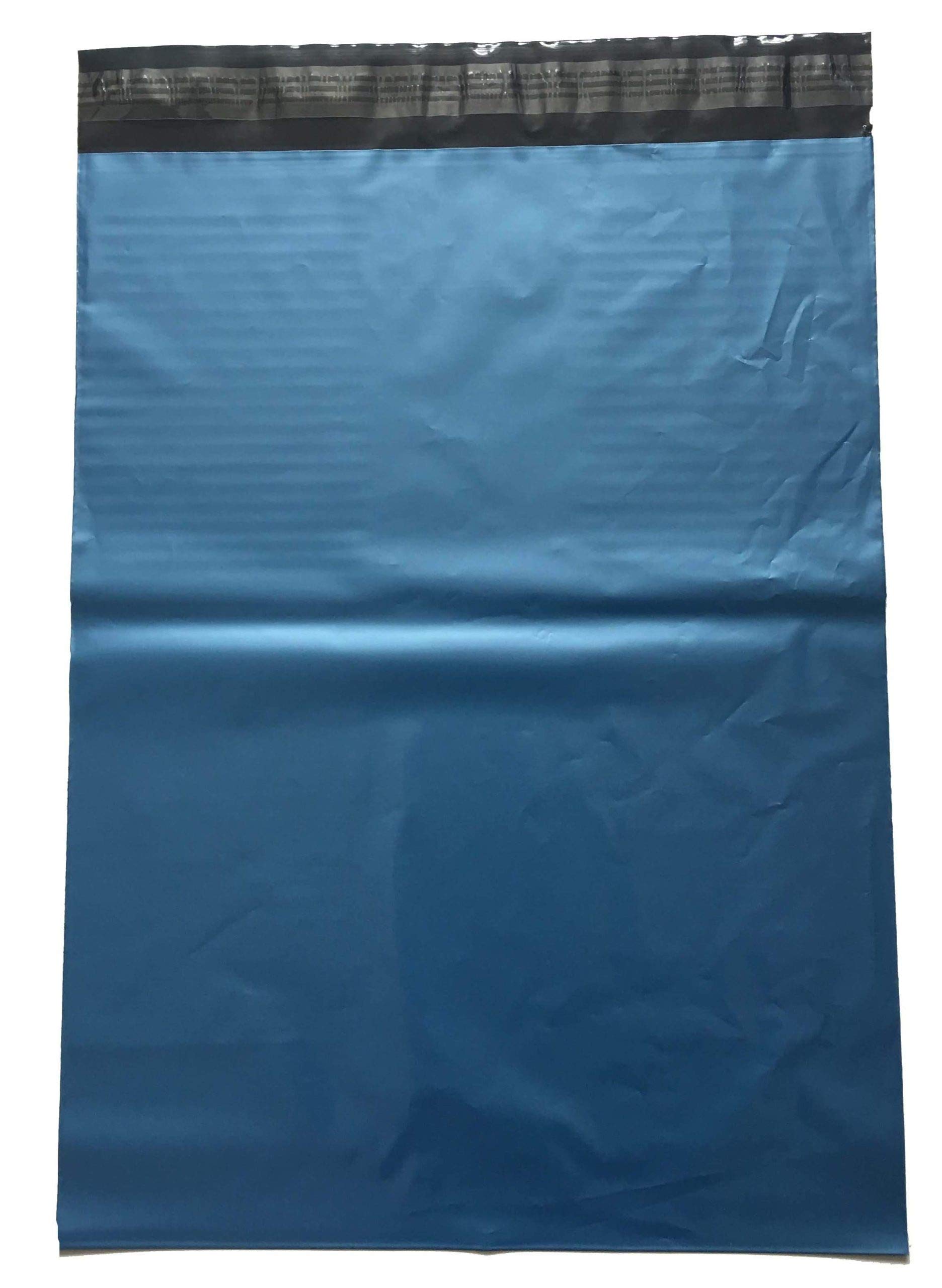 Tezraftaar Coloured Self Seal Plastic Mail Bags - Poly Bags for Packaging t-shirts, Food and Office supplies - Postage envelopes available in Blue - 16"x21" (Pack of 1000) — image 1