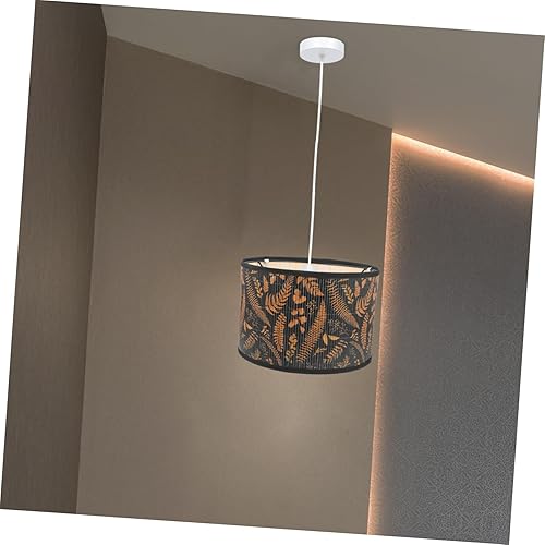 Miniatura 8 de DOITOOL Pantalla de lámpara de bambú Pattere lámpara de mesa cubierta para decoración del hogar pantallas de bambú para habitación estilo rústico