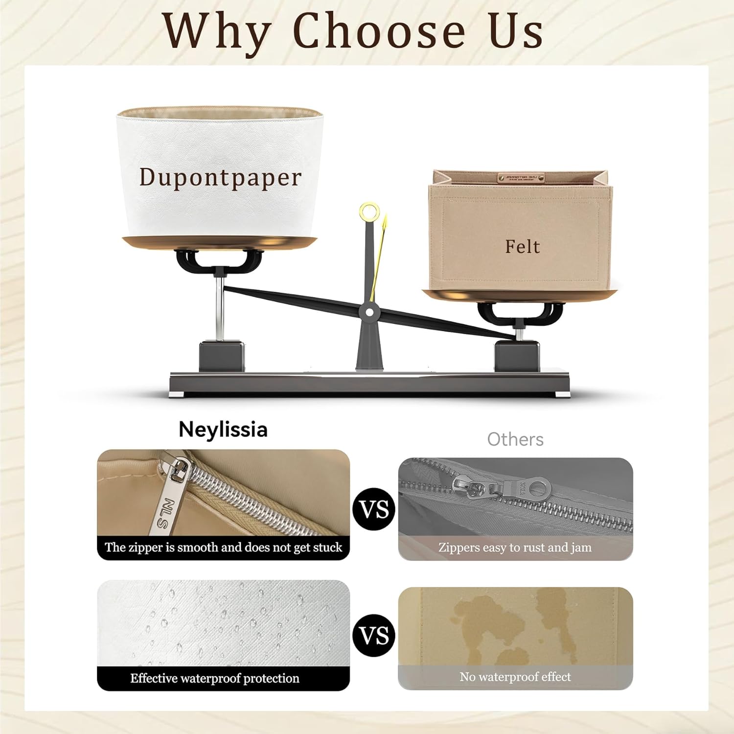 Ultra-light Purse Insert Organizer Compatible with Lv speedy 25/Carryall PM Bag,Water-proof Dupontpaper Tote Bag Organizer Insert for Luxury Bags, Keeps Handbags Neat (SP25) - Image 7