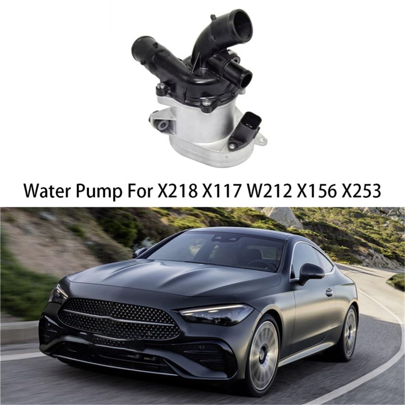 Pompa Wodna Pasuje do samochodu MERCEDES Benz E53 AWD 3.0L 2019-2022 SILNIK A2562001400 A2562000500 POMPA WODY CHŁODZĄCEJ SILNIKA