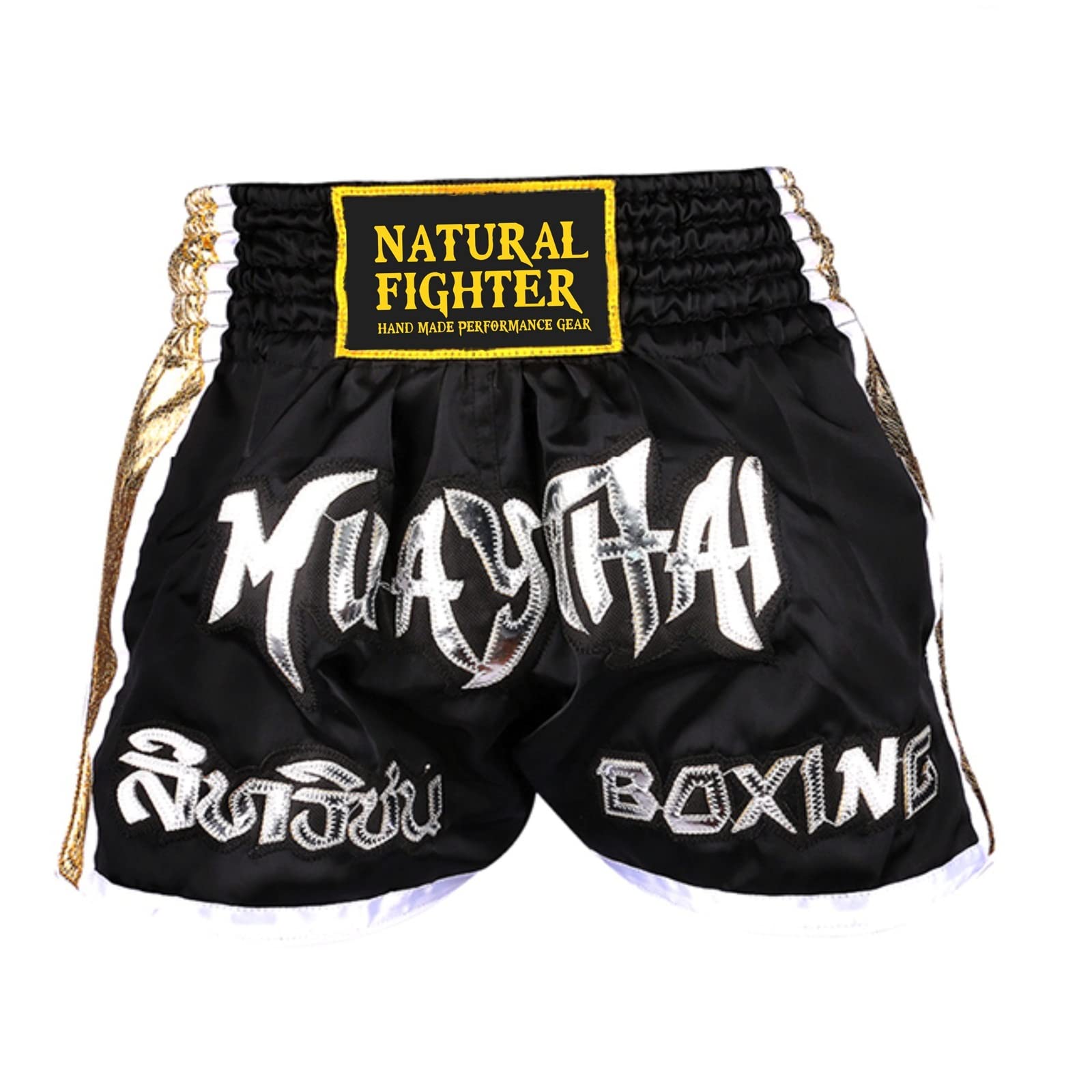 Muay Thai Shorts Pantaloncini Satinati per Thai Boxe Kick Boxing MMA Sanda Vale tudo