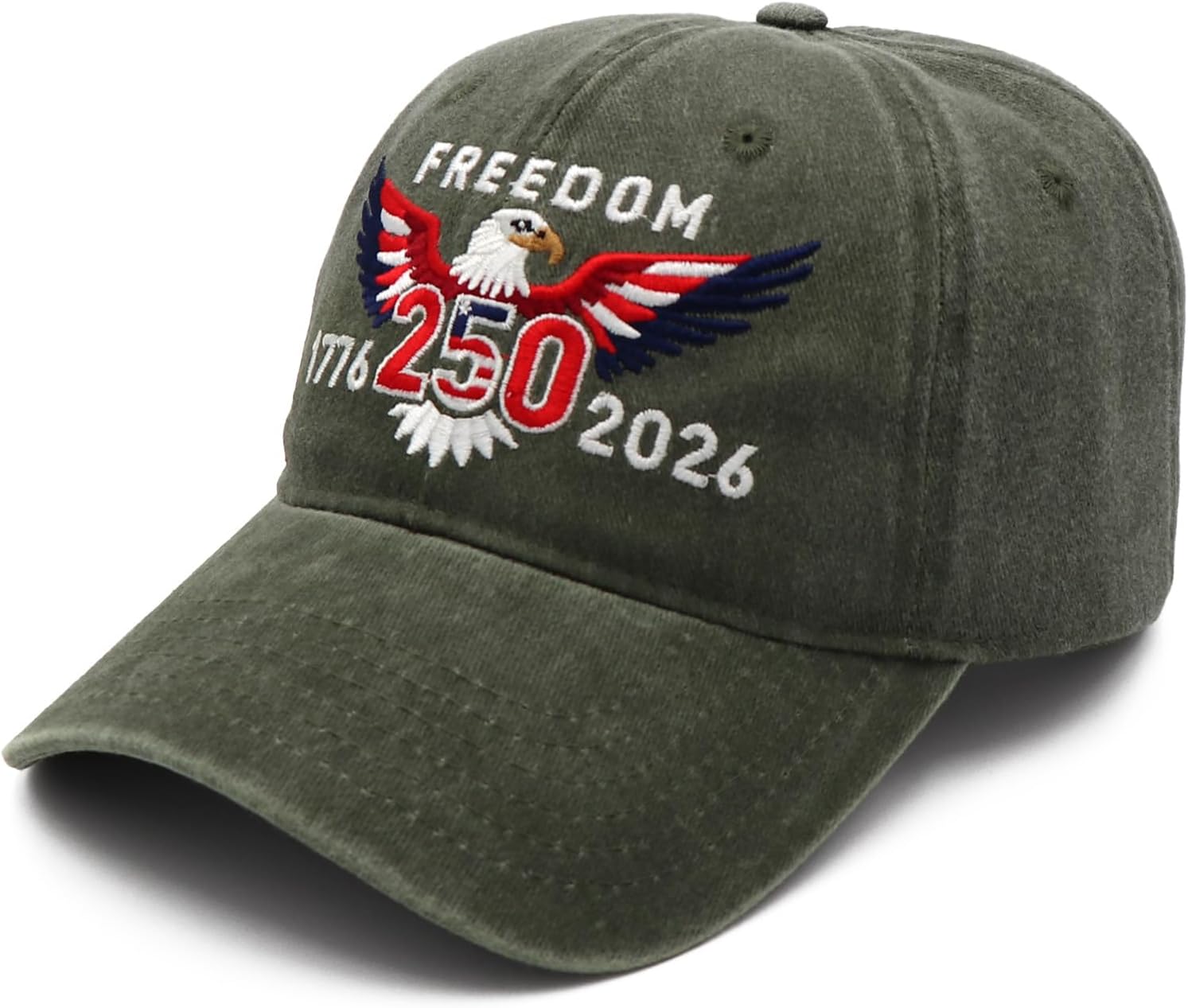 United States 250th Anniversary Hat,1776-2026 Eagle Embroidery Patriotic Baseball Cap,250 Anniversary USA Hat for Men Women - Image 2