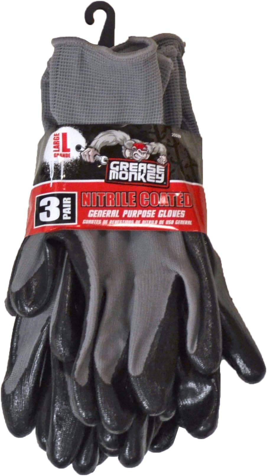 Grease Monkey General Purpose Nitrile Coated Work Gloves