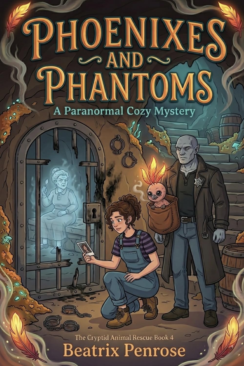 Phoenixes and Phantoms: A Paranormal Cozy Mystery (The Cryptid Animal Rescue Book 4)