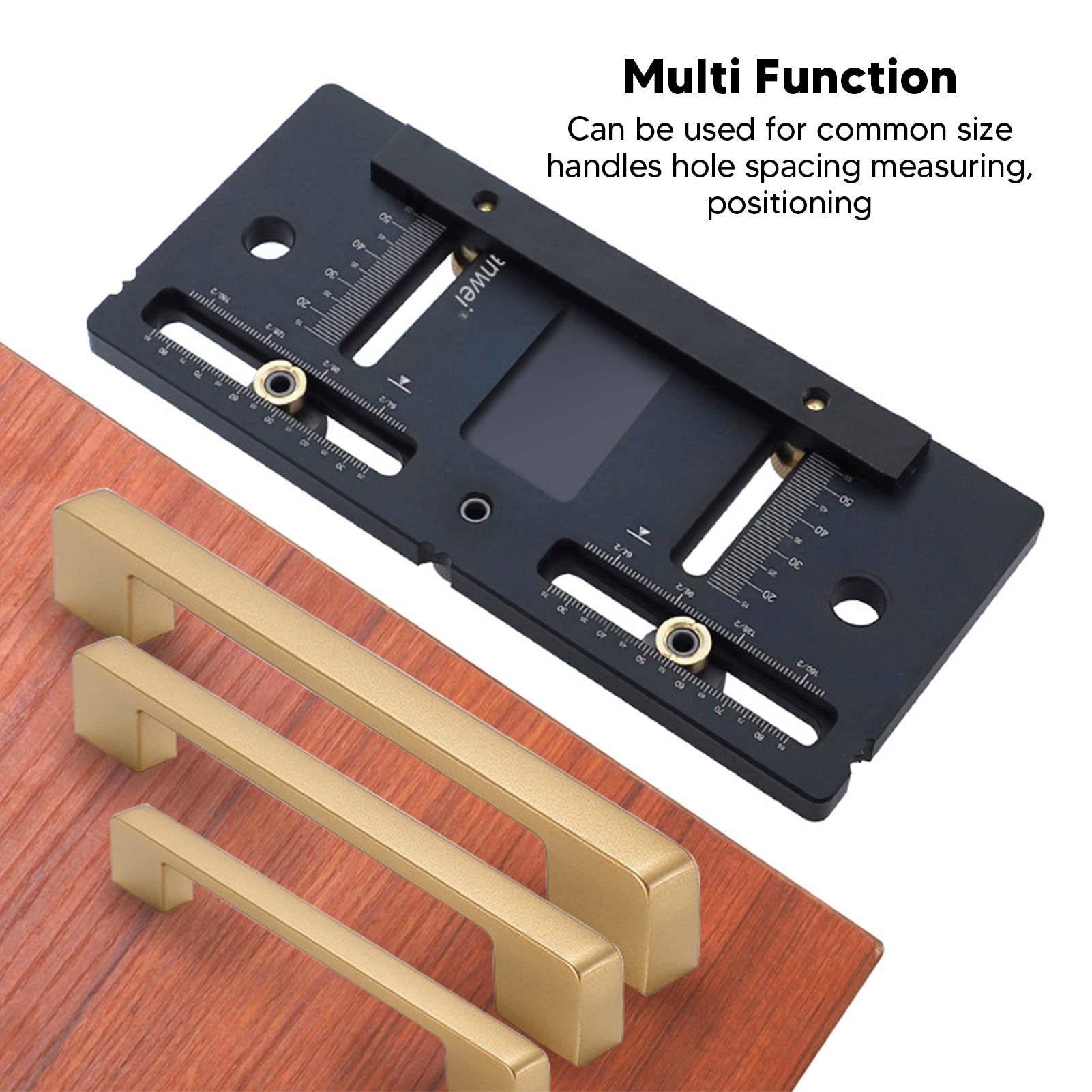 ViaGasaFamido Dima Hardware per Dima per Armadietti, Localizzatore di Punzoni Guida per Trapano Strumento per Tasselli per Perforazione del Legno per L'installazione di Maniglie, Manopole