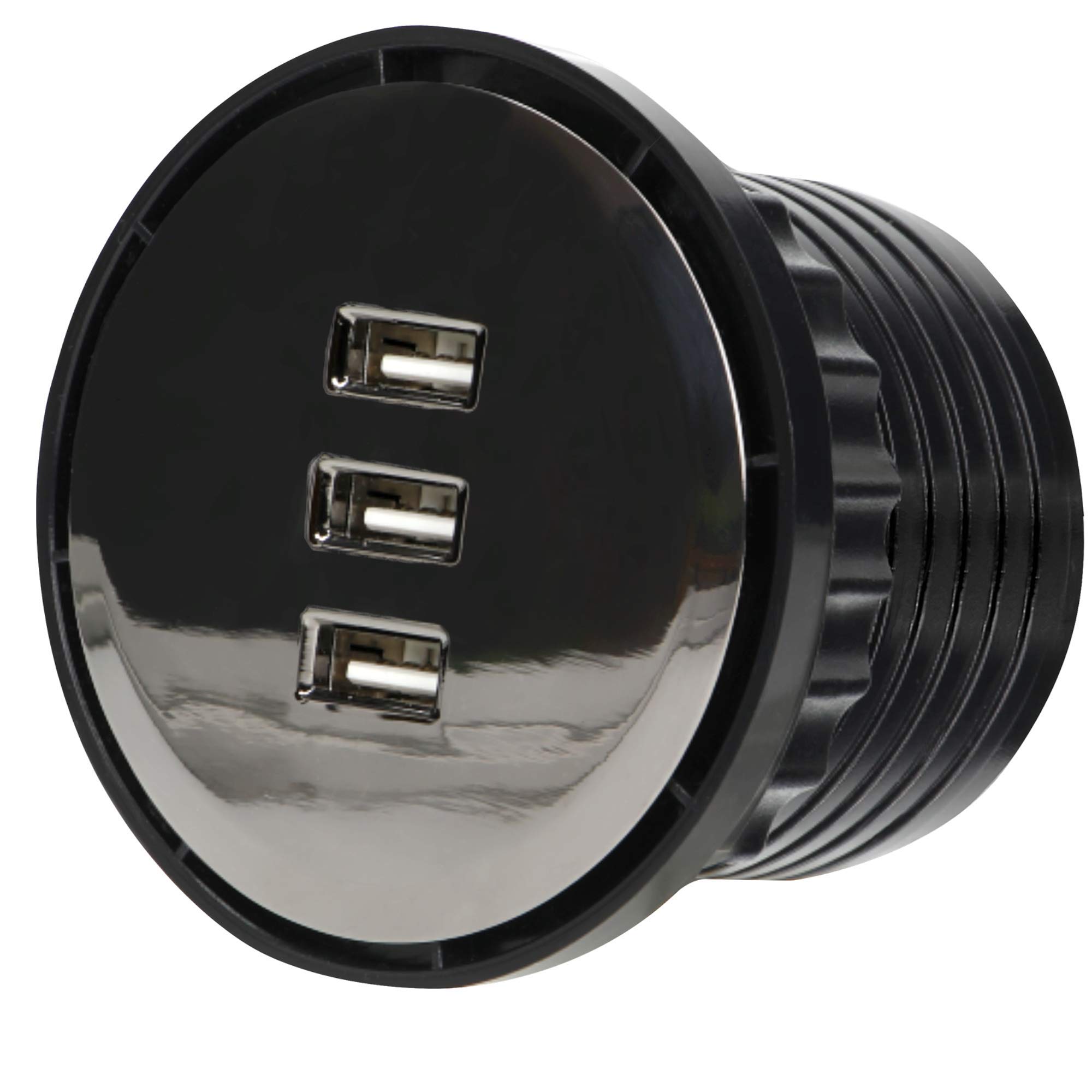 Orno OR-GM-9013/B - Hub USB con 3 Puertos USB para Carga por Cable, Color Negro