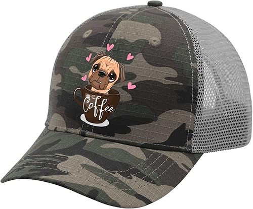 Miniatura 2 de Caps Pug Dog Baseball Cap, Vintage Caps for Men