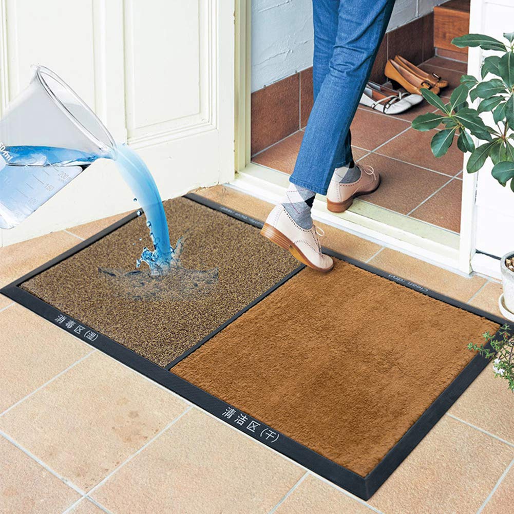Alfombrilla Desinfectante para El Piso, Zapatos De Limpieza De La Puerta Delantera, Alfombras Y Felpudos, Felpudos para el Hogar Restaurante Entrada De La Oficina, 45 x 80 cm