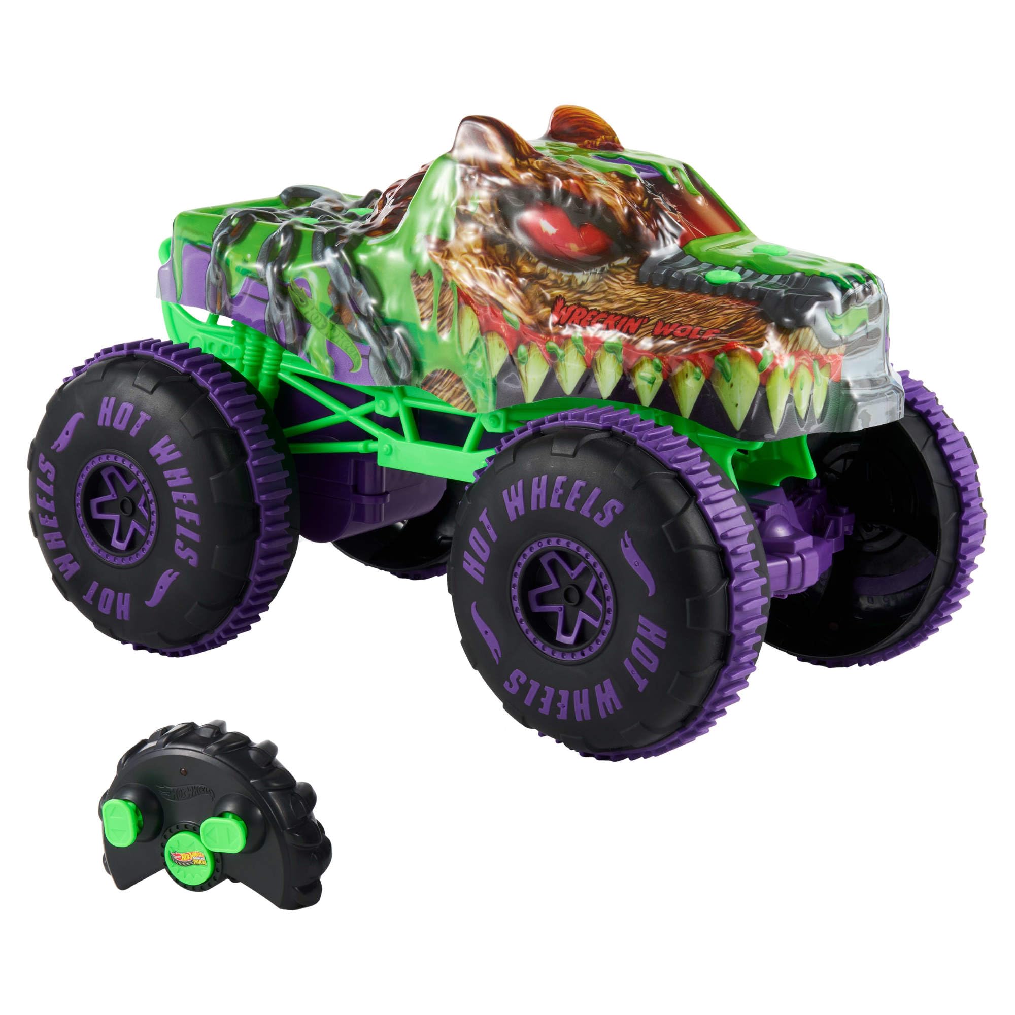 Hot Wheels Monster Trucks Mutant Chaos Wreckin’ Wolf Pojazd RC