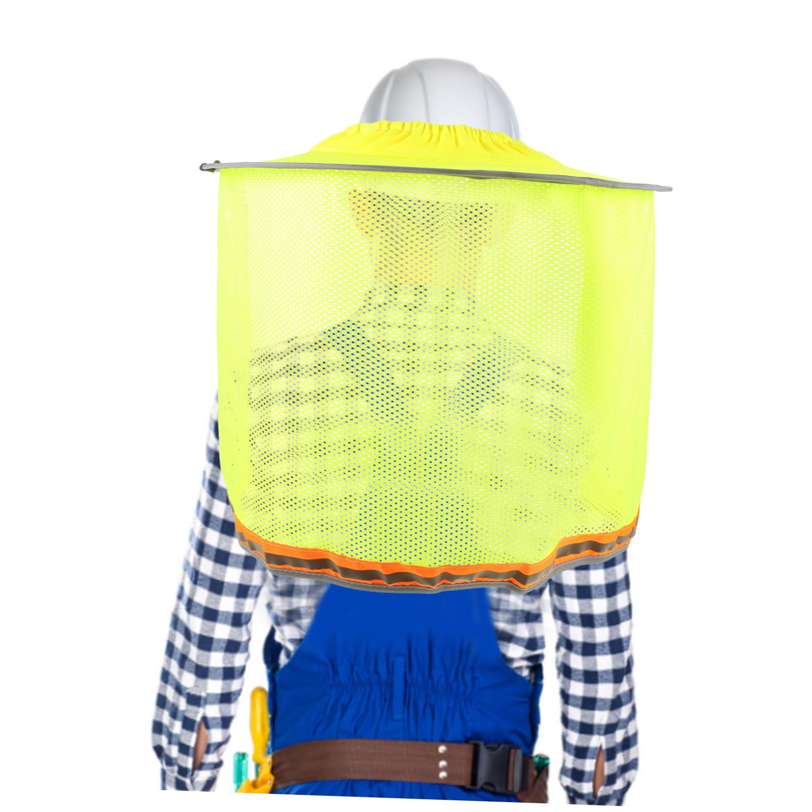 ULTECHNOVO 4piezas Sombrero De Protección Solar Para Casco Visera y Cubierta De Cuello Para Obras y Instalaciones Al Aire Protección Uv y Comodidad Construcción