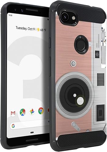 Miniatura 14 de CasesOnDeck - Funda compatible con Google Pixel 3A XL (2019) - Funda con diseño de TPU con patrón pictórico, flexible, delgada y elegante (casete