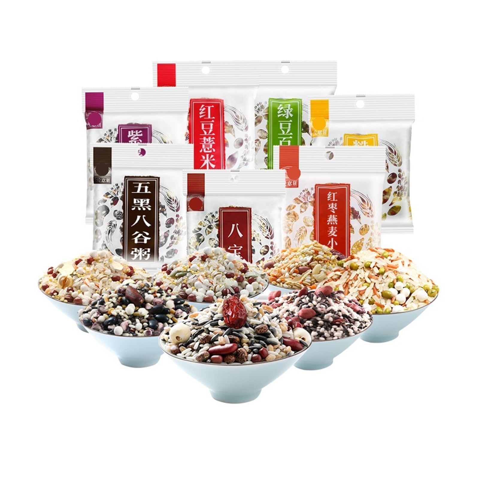150-g-Beutel mit Zutaten for Five Grains And Eight Treasures Porridge(4bag,#7(150g/bag))