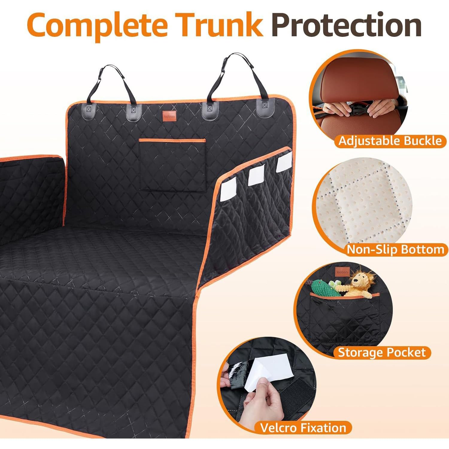 ZORQ Protector Maletero Coche Perros para Subaru Outback 2021-2026, Funda Maletero Coche Perros Alfombra Protector Facil Mantenimiento con Protección Lateral
