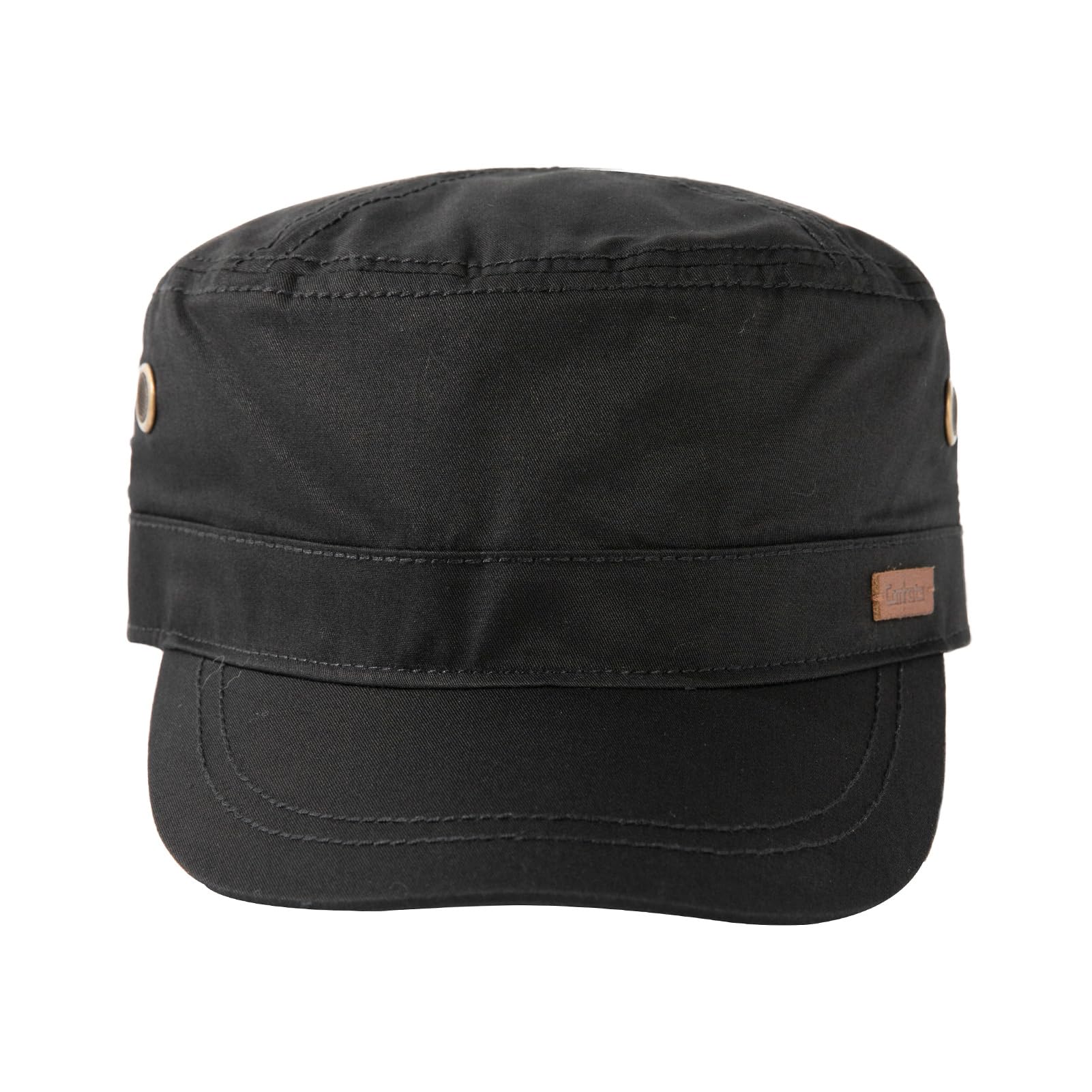 Comhats Berretto da baseball oversize grande in cotone militare da uomo UPF 50 Cadetto per donne Cappellini da sole traspirante foderato nero 3XL