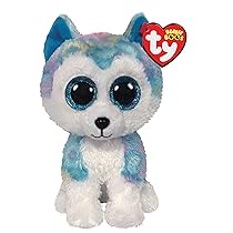 TY – Peluche – Beanie Boos – Cane Unicorno – Helena- Multicolore Tie-Dye – Occhioni e corno glitter – Il peluche con gli occhi grandi scintillanti – 15 Cm – 36322