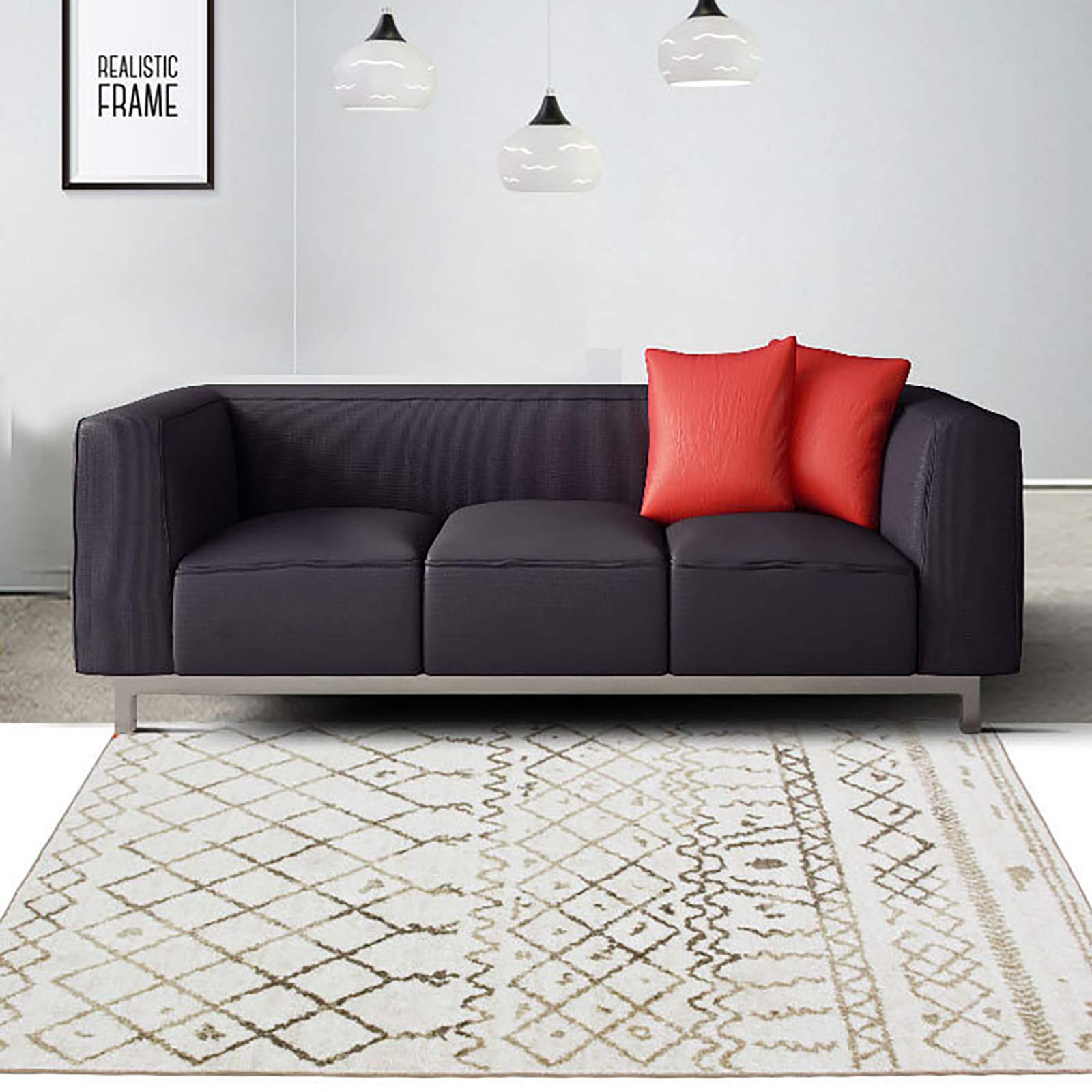 Tapis de bain marocain coton lavable pour en finir avec les sols humides