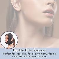 Vista 6 de Correa facial de la barbilla de la cobertura del cuello de la compresión posterior a la cirugía, más delgada en forma de V