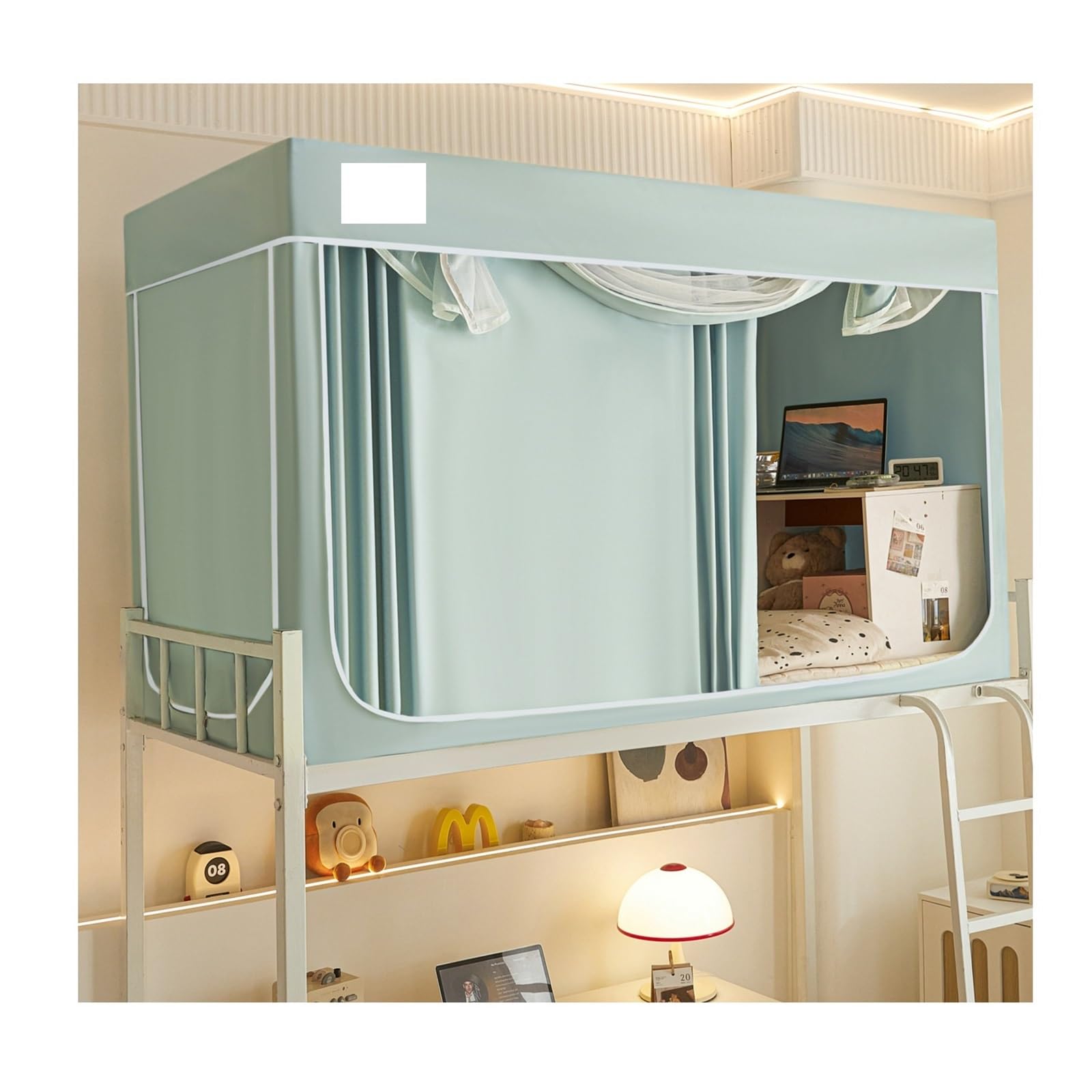 Cortina de cama litera opaca antimosquitos y antipolvo para habitacion infantil con dosel de 90x190
