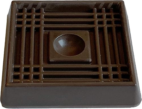 Miniatura 8 de Copas giratorias  Paquete de 4 almohadillas antideslizantes para suelos de madera, alfombras, vinilo y azulejos, protectores de suelo para muebles y