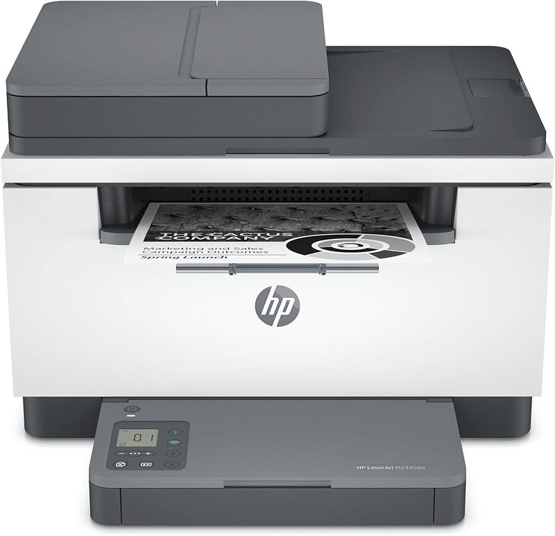 Impresora multifunción monocromática inalámbrica HP Laserjet MFP M234sdw con Ethernet integrado e impresión rápida a 2 caras, lista para tinta instantánea (6GX01F) (renovada)