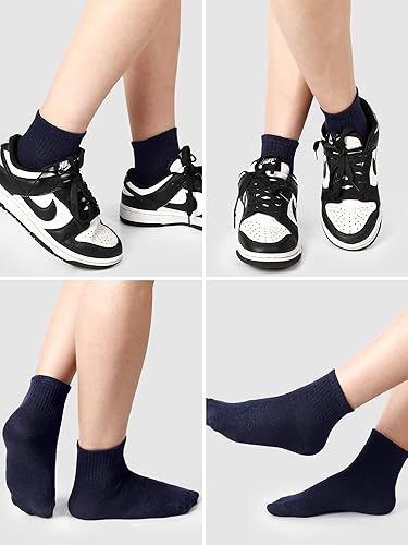 Vista 7 de Tarpop 150 pares de calcetines de tobillo para hombre, calcetines a granel atléticos que absorben la humedad, calcetines deportivos casuales