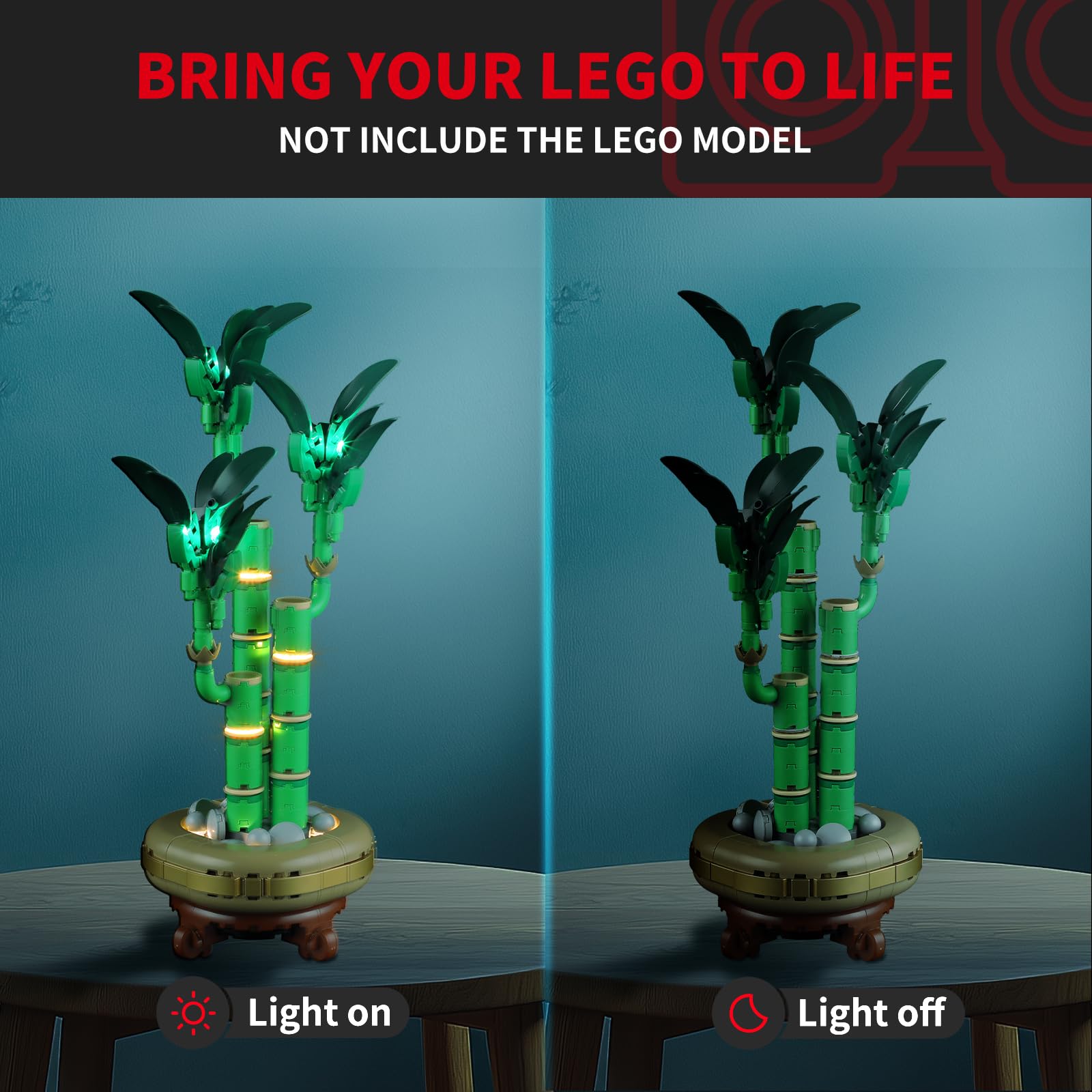 BRIKSMAX Led Light Kit for Lego-10344 Lucky Bamboo -Lighting Kit Compatible with Lego The Botanical Collection Building Set- Not Include Lego Set - Image 3