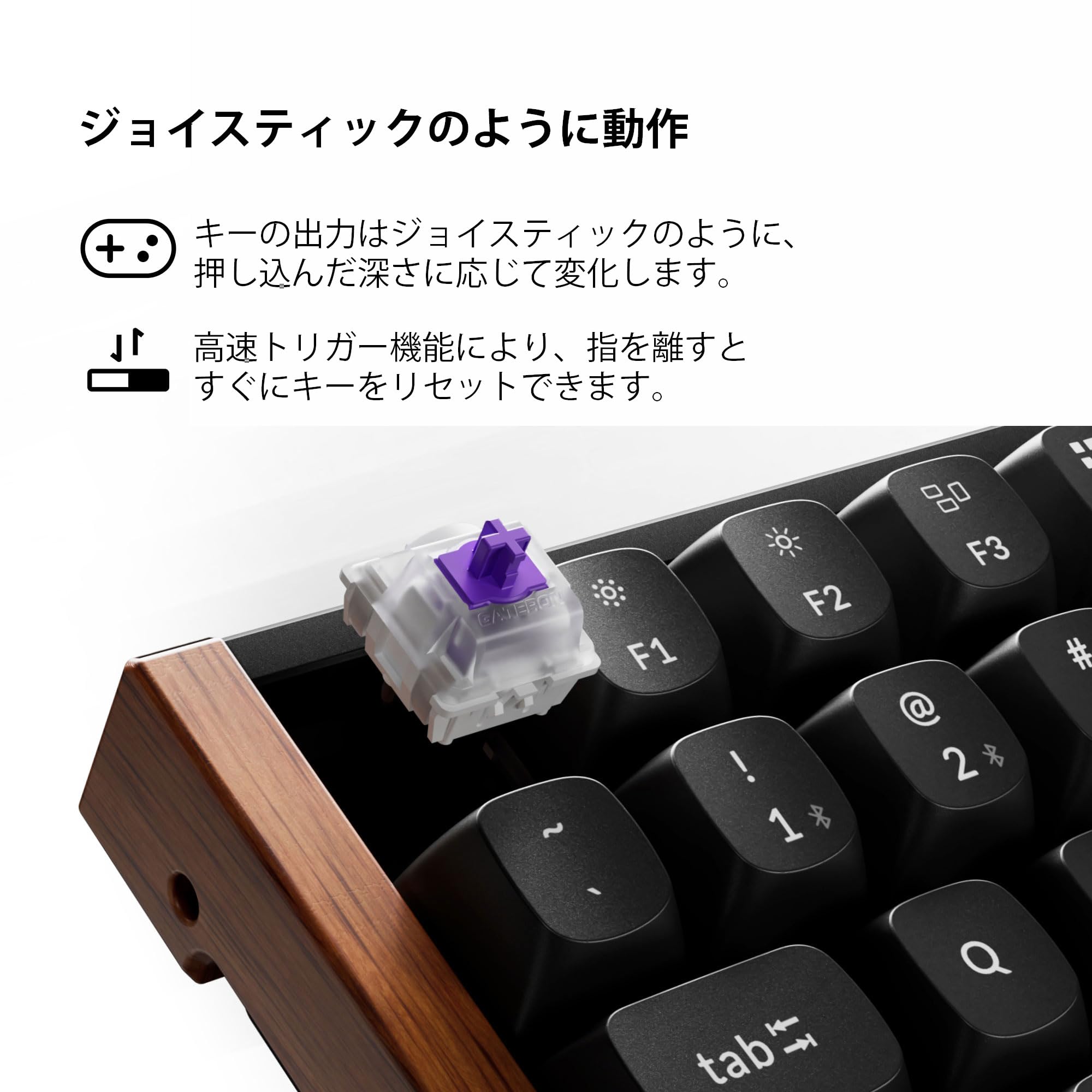 Keychron K2 HE Bezprzewodowa Klawiatura Magnetyczna, 2.4Ghz/Bluetooth/USB-C, RGB, Hot-swap, QMK/VIA, Gateron Magnetic Switch Nebula, Kompatybilna z Mac Windows Linux, Special Edition Czarna