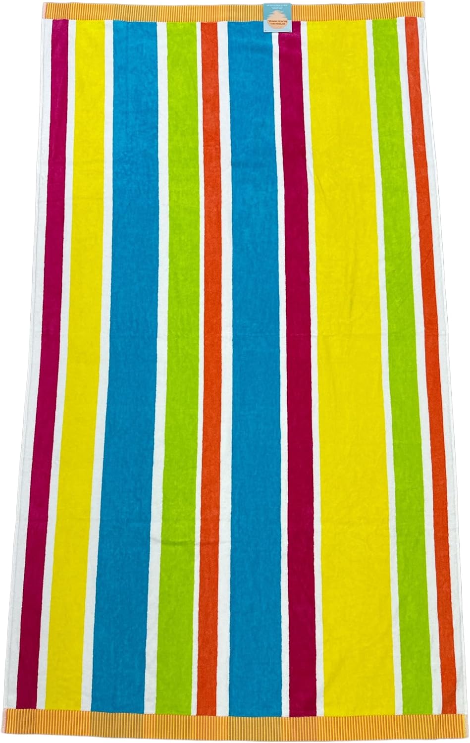 Royal Tradition Tiger Cotton Velour Jacquard Oversized Beach Towel
