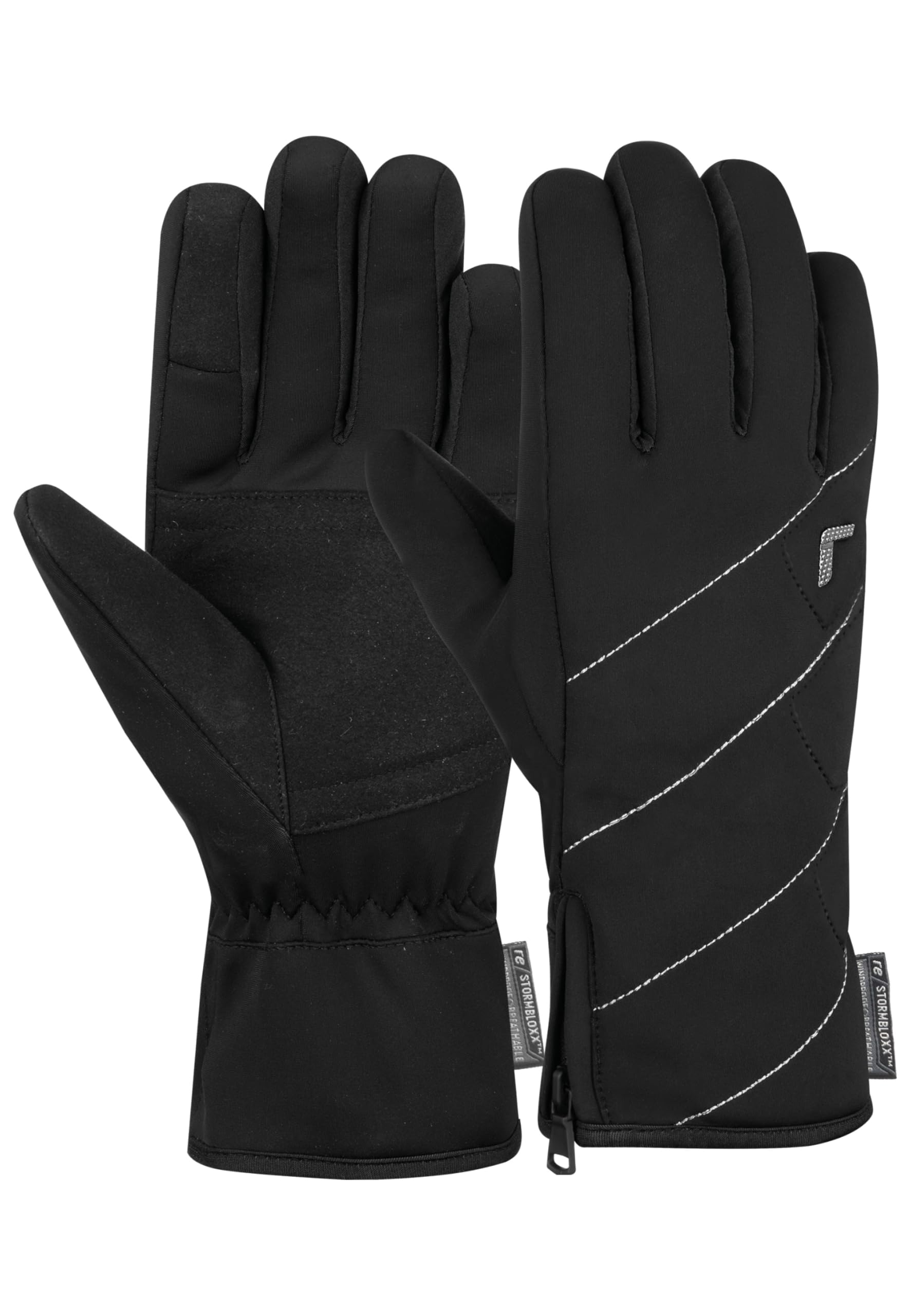 Reusch Loredana STORMBLOXX™ Touch-TEC extra warme, windabweisende und Wasserabweisende Multisporthandschuhe Outdoorhandschuhe für Damen touchscreenkompatibel für die Bedienung von Handy und Tablet