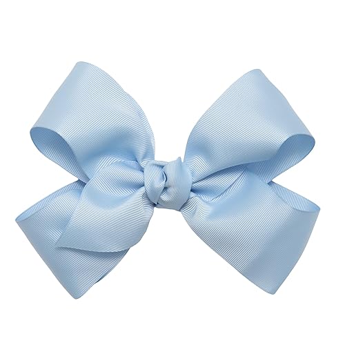 HAIRBOWS - Lazo de grogrén para niñas con un nudo envolvente en el centro en una pinza para el cabello, para todas las edades y tipos de cabello,