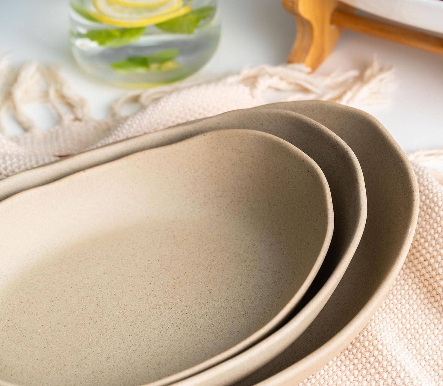 3 Tier Fruit Basket, Ceramic Fruit Bowl for Kitchen Counter, Home Fruit Bowl Set with Holder for Fruit Veggies Tray Snacks Nuts Bread Candy Storage Holder (Porcelain)