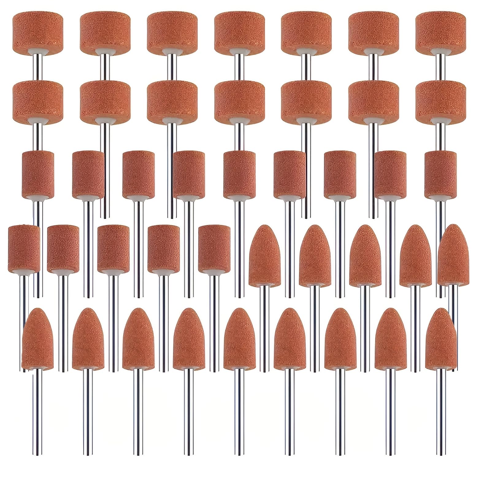 Set 42 punte abrasive corindone per Dremel avvitatore a batteria inserti abrasivi vetro pietre preziose
