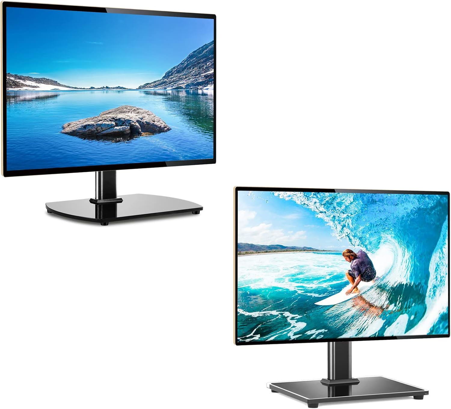 Universal Swivel TV Stand Base for 27-60 inch TVs and Universal Table Top TV Stand for 27-60 inch TVs