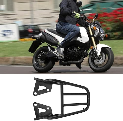 Miniatura 8 de DJDK Portaequipajes trasero para motocicleta, soporte de repuesto compatible con accesorios de motocicleta Grom MSX125
