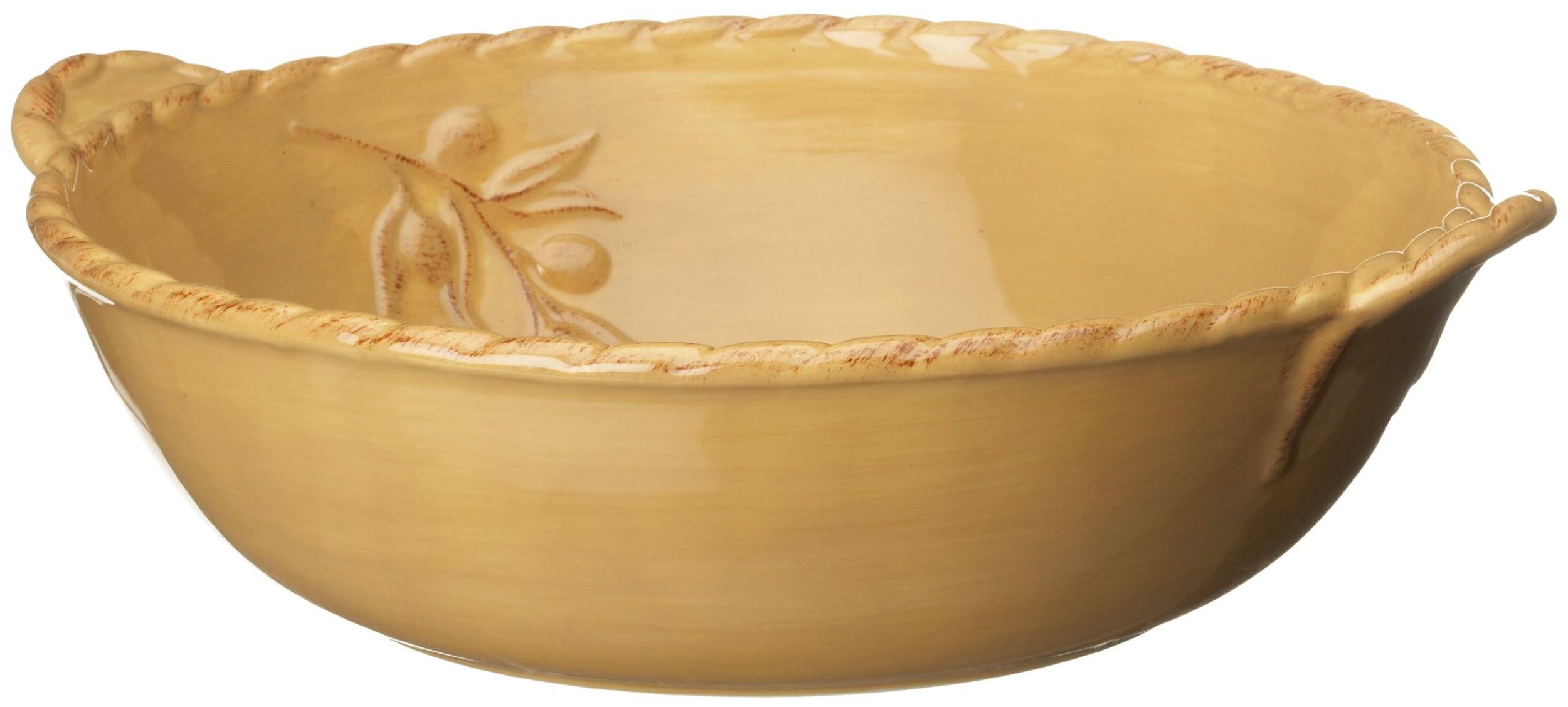 Signature Housewares Napa Entertaining 14-Inch Serving Bowl, Gold