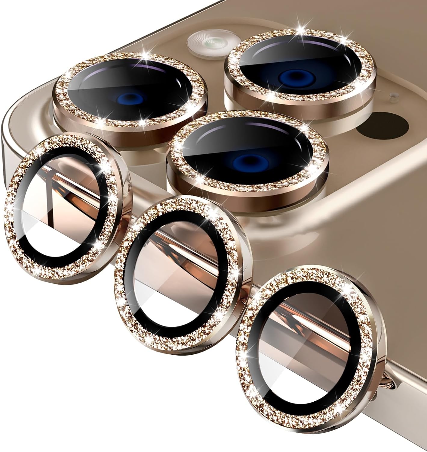 Jeluse カメラレンズプロテクター iPhone 16 Pro Max/ 16 Pro iPhone 14 Pro Max/ 1