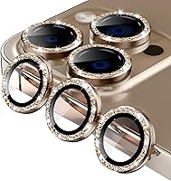 Vista 12 de Jeluse Paquete de 2 protectores de lente de cámara para iPhone 16 Pro Max/iPhone 16 Pro/iPhone 15 Pro Max/iPhone 15 Pro/iPhone 14 Pro Max/iPhone 14