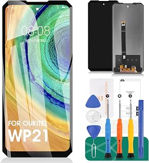SRJTEK Oukitel WP21 Ultra-Bildschirm-Ersatz für Oukitel WP21 LCD-Display, Touch-Digitalisierer, Montage-Reparatur-Sets (Schwarz, ohne Rahmen)