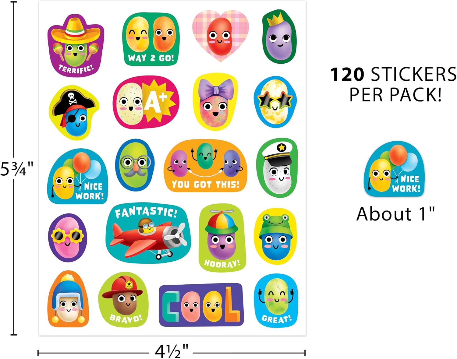 Teacher Created Resources Jelly Bean Smelly Stickers (TCR9441) image 5