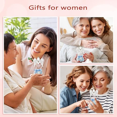 Miniatura 7 de Sunia Figuras de ángeles, regalos de ángel para mujeres, regalo de rosa preservada para abuela, el mejor regalo único para el día de San Valentín