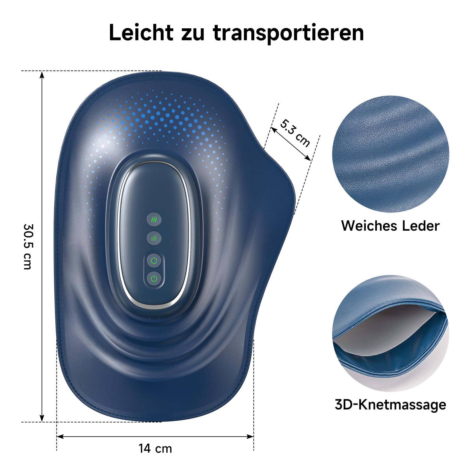 Handmassagegerät mit Wärme und Kompression - 3 Massage | Hand Massagegerät Elektrisch 3 Temperaturen 3 Presse Ebenen Wiederaufladbarer - Geschenk für Männer und Frauen