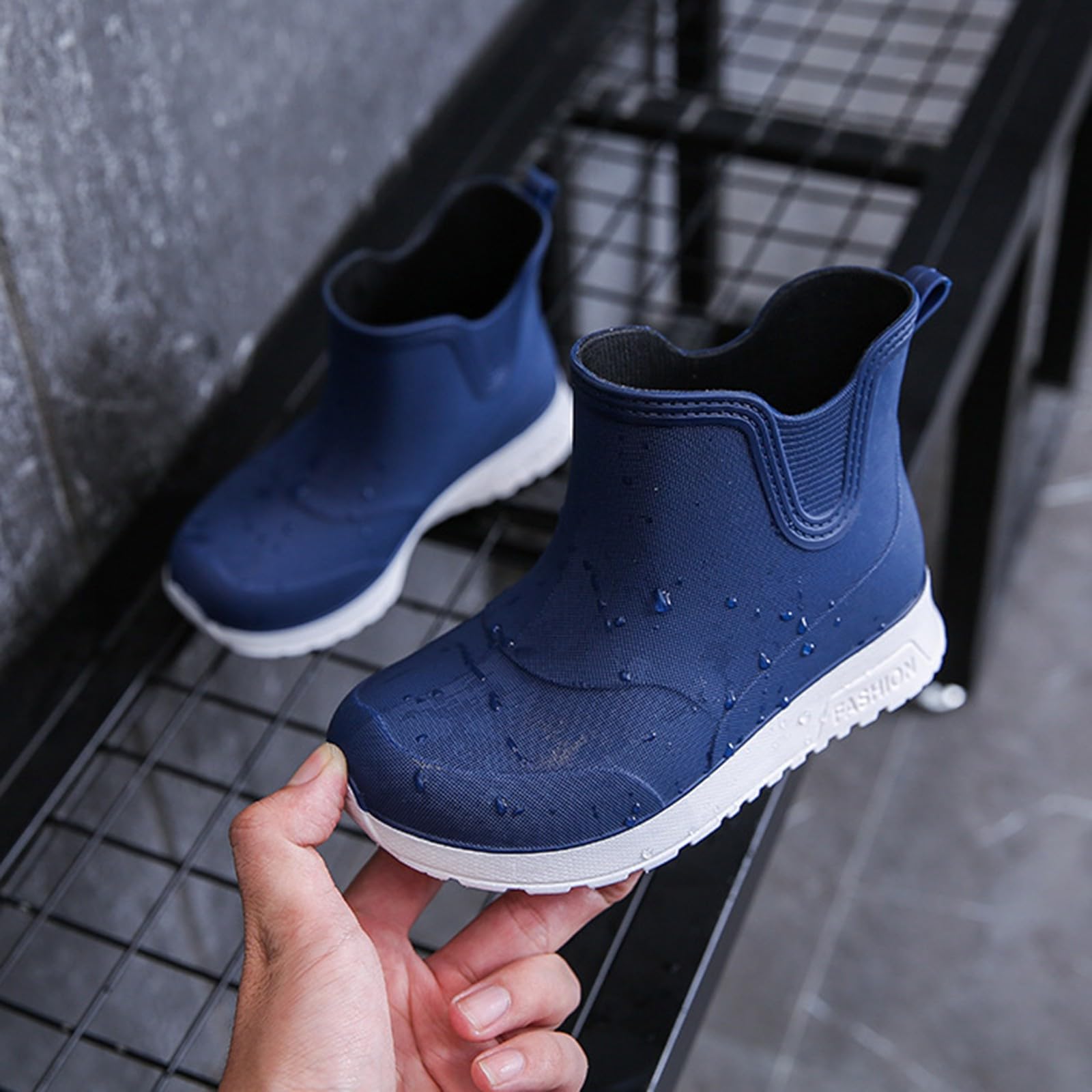 Botas de agua para niños, botas de lluvia para niños, zapatos de lluvia cómodas, botas de lluvia para primavera y verano, botas de lluvia impermeables, botines antideslizantes, botas de lluvia
