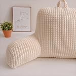 Holawakaka Adults Reading Pillow with Arms, Backrest Reading & Rest Pillows for Sitting Up in Bed, Bed Rest, Lounging, Working on Laptop,Arms Back Support Cushion for Men Women Teens Kids