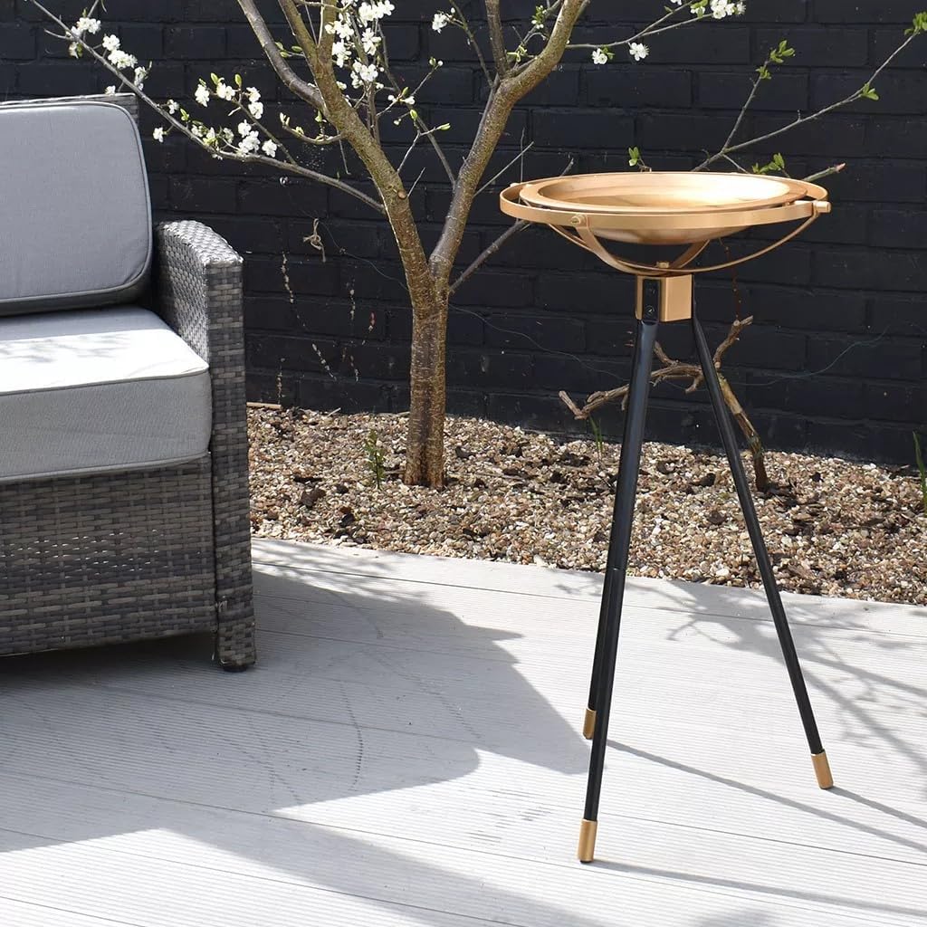 Gardman Aura Bird Bath Gold-Tone Design, Ideal Size for Birds, Award Winning