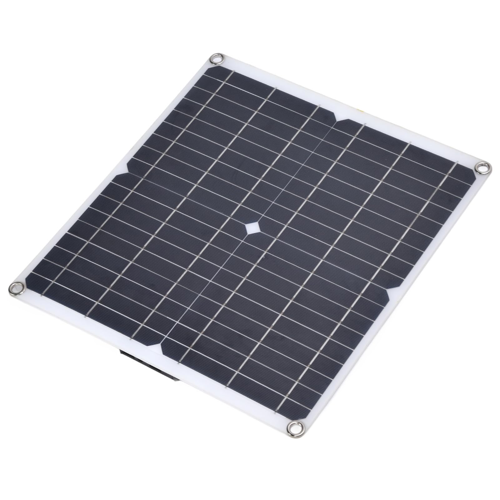 Zerodis 35-W-Solarpanel, Monokristallines Silizium, Flexibles Solarladegerät mit Zwei USB-Ausgängen für Outdoor-Camping-Überwachungskameras, Laptops, Autobatterien