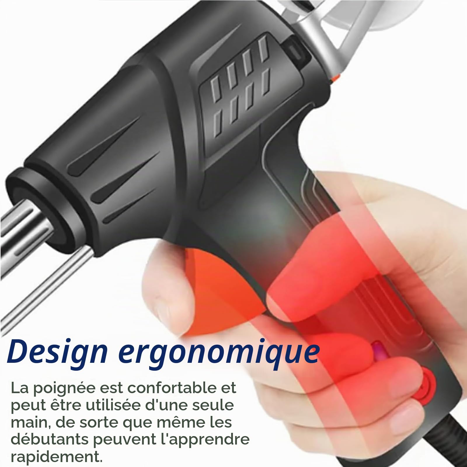 Machine à souder laser, poste de soudure portable à main pour projets métalliques et automobiles, pistolet de soudure léger pour passionnés de bricolage