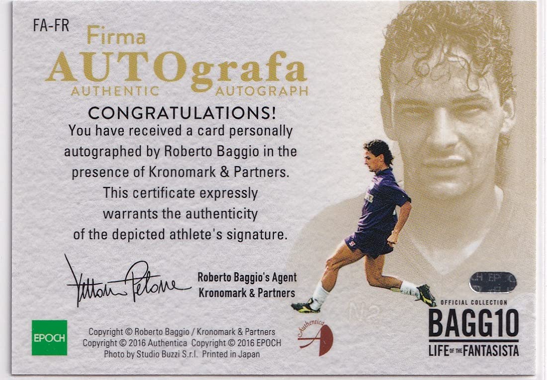 Amazon.co.jp: EPOCH Roberto Baggio バッジョ LIFE OF